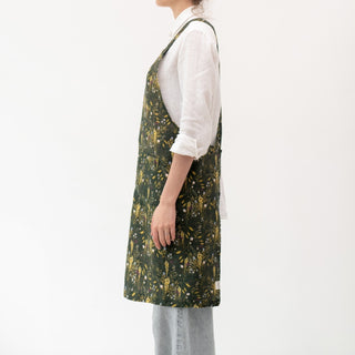 Woodland Linen Crossback Apron - Linen Tales 2