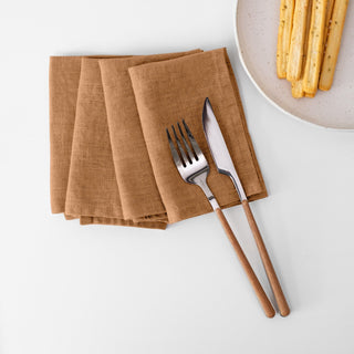 Zero Waste Clay Linen Napkins Set of 4 - Linen Tales 