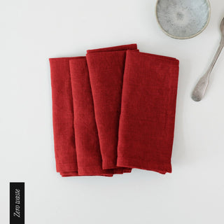 Zero Waste Lava Falls Linen Napkins Set of 4 - Linen Tales Global 
