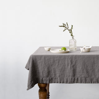Ash Washed Linen Tablecloth 