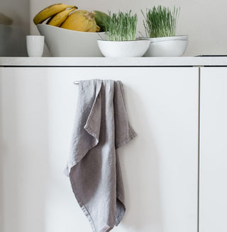 Ash Washed Linen Tea Towel 