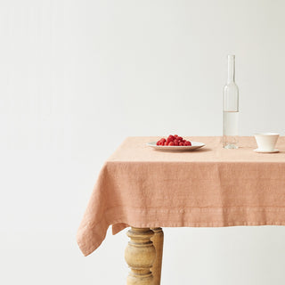 Cafe Creme Washed Linen Tablecloth 