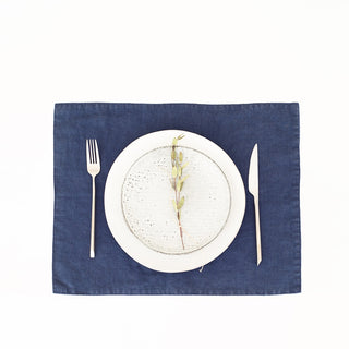 Navy Washed Linen Placemat 1