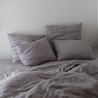 Light Grey Linen Pillowcase 2