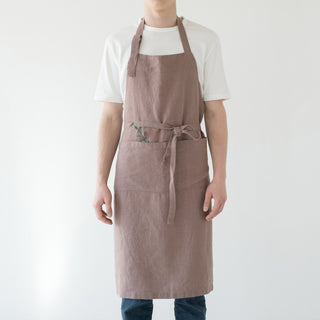 Ashes of Roses Washed Linen Chef Apron 1