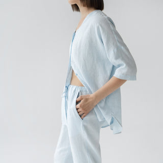 Baby blue Linen Primrose Loungewear Set 2