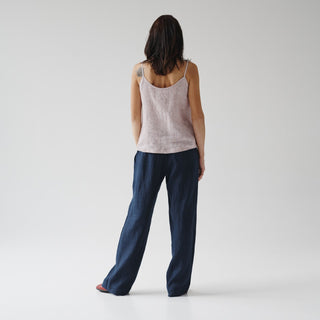 Bilberry Blue Linen Willow Trousers 3