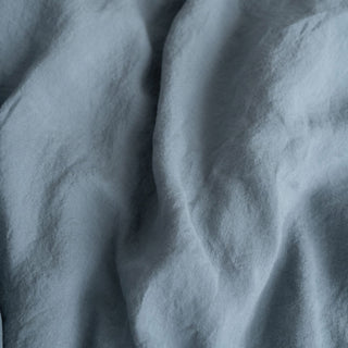 Blue Fog Washed Linen Duvet Cover Set 9