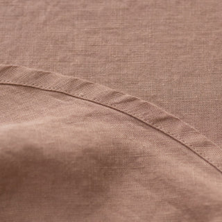 Cafe Creme Lightweight Linen Round Tablecloth 3