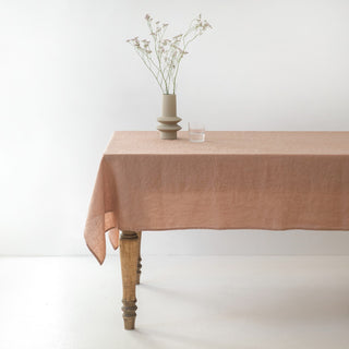 Cafe Creme Lightweight Linen Tablecloth 1