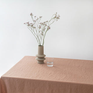 Cafe Creme Lightweight Linen Tablecloth 2
