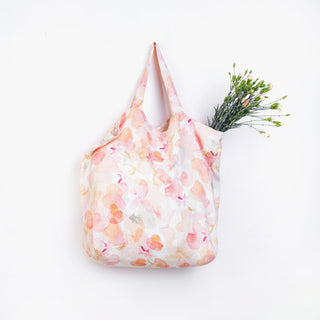 Floral Big Linen Bag 