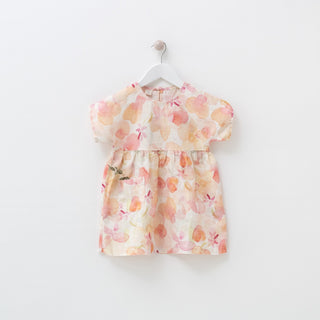 Kids Floral Linen Partridge Dress 1