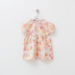 Kids Floral Linen Partridge Dress 8