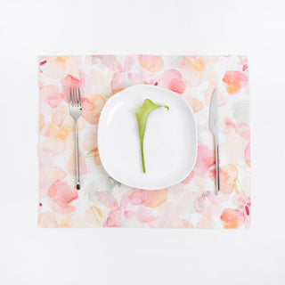 Floral Washed Linen Placemat 