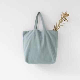 Green Milieu Big Linen Bag 1