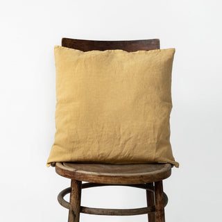 Honey Washed Linen Cushion Cover 