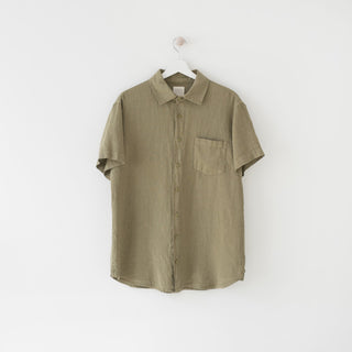 Khaki Linen Yew Shirt 3