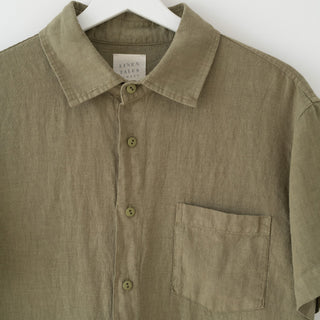 Khaki Linen Yew Shirt 7
