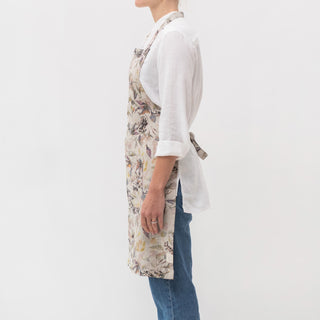 Meadow on Natural Linen Daily Apron 2