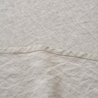 Melange Lightweight Linen Round Tablecloth 3