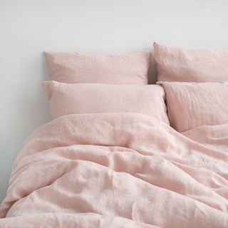 Misty Rose Linen Pillowcase 