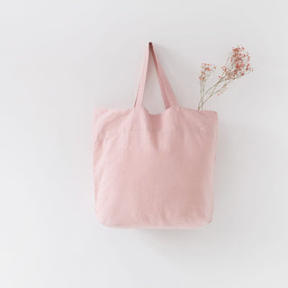 Misty Rose Big Linen Bag 2