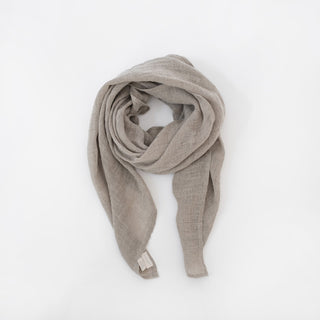 Natural Linen Lupine Scarf 2