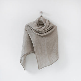 Natural Linen Lupine Scarf 4