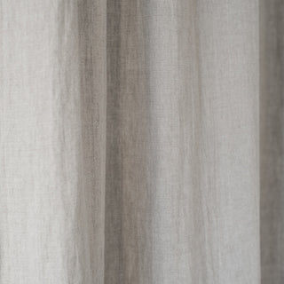 Natural Linen Night Time Tunnel Top Curtain Set of 2 2