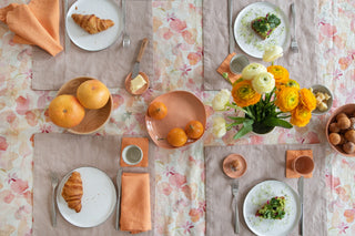 Set of 2 Tangerine Washed Linen Napkins 6