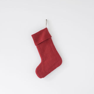 Red Pear Christmas Stocking 