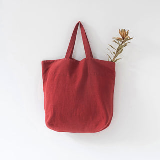 Red Pear Big Linen Bag 2