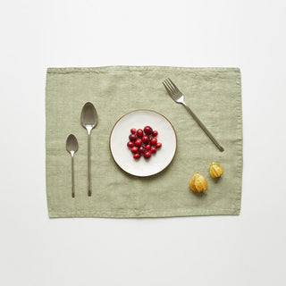 Sage Washed Linen Placemat 1