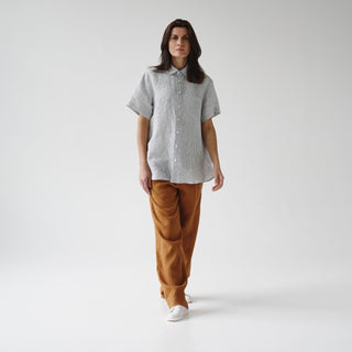 Stripe Linen Yew Shirt 2
