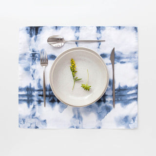 Tie Dye Washed Linen Placemat 