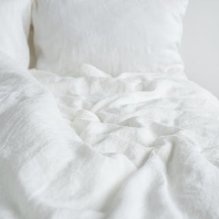 White Washed Linen Duvet Cover Set 11