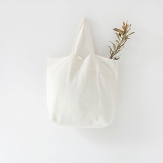 White Big Linen Bag 1