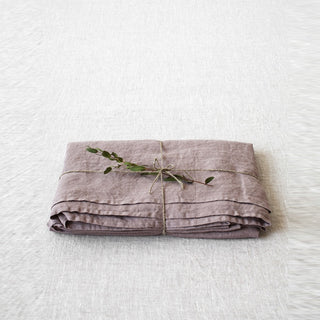 Ashes of Roses Washed Linen Bed Sheet 